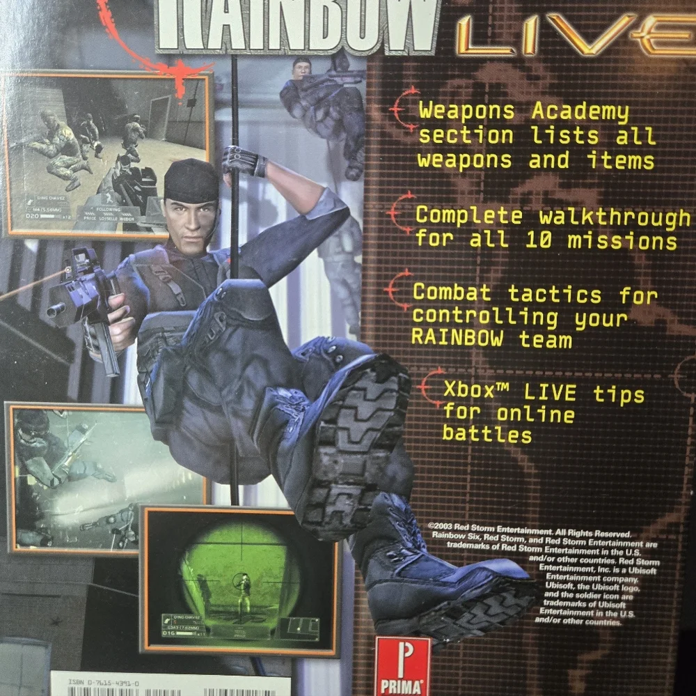 XBOX PRIMAS OFFICIAL STRATEGY GUIDE (Rainbow Six 3 Squad-Based Counter Terror)